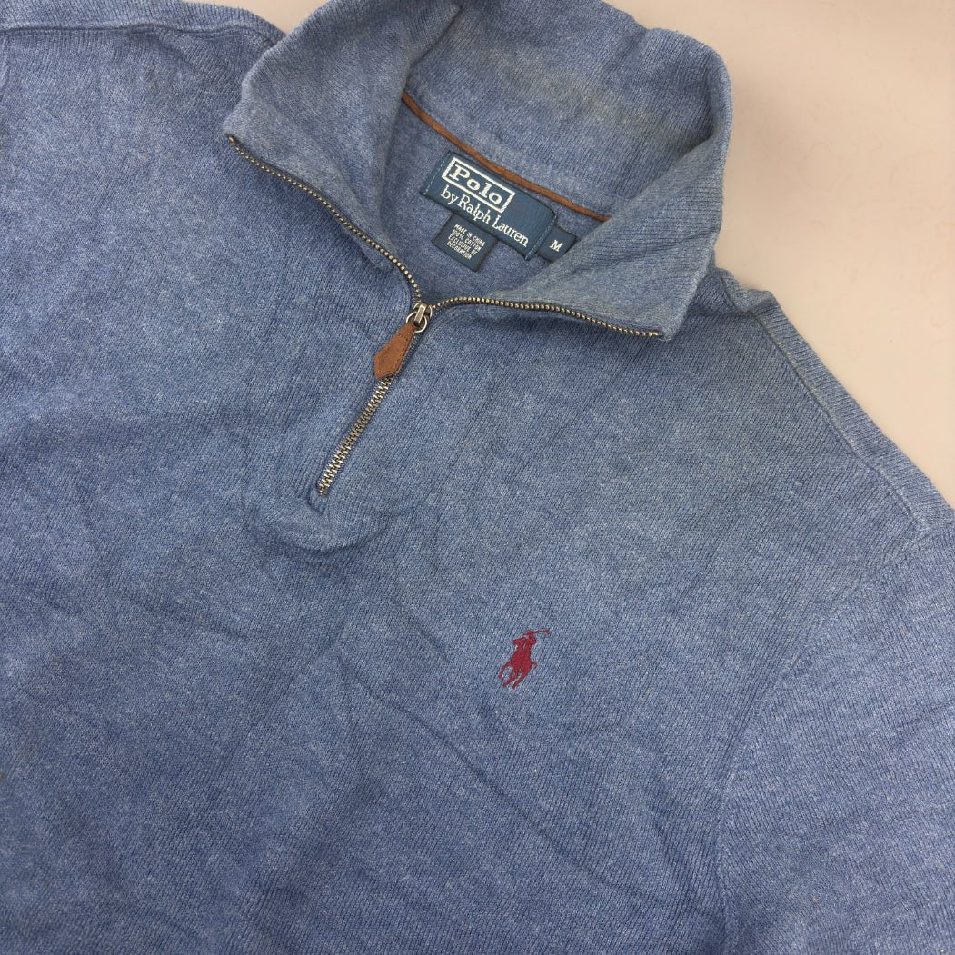 Blue Ralph Lauren Half Zip - Men M - Very Good - Revaleur