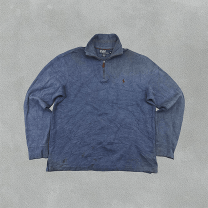 Blue Ralph Lauren Half Zip - Men M - Very Good - Revaleur