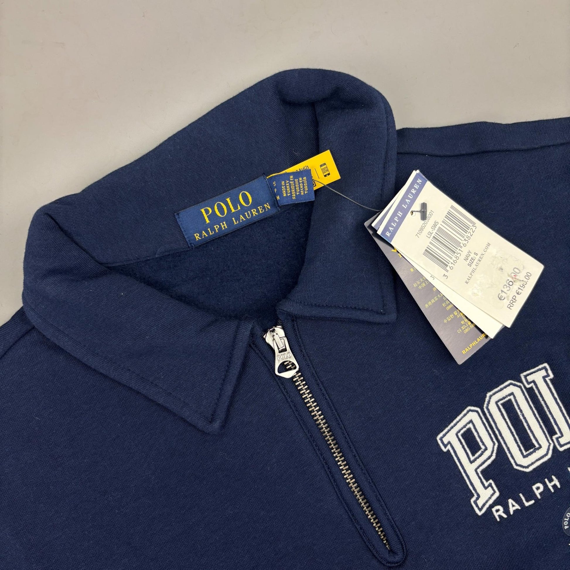 Blue Ralph Lauren Half Zip - Men S - New With Tags - Revaleur