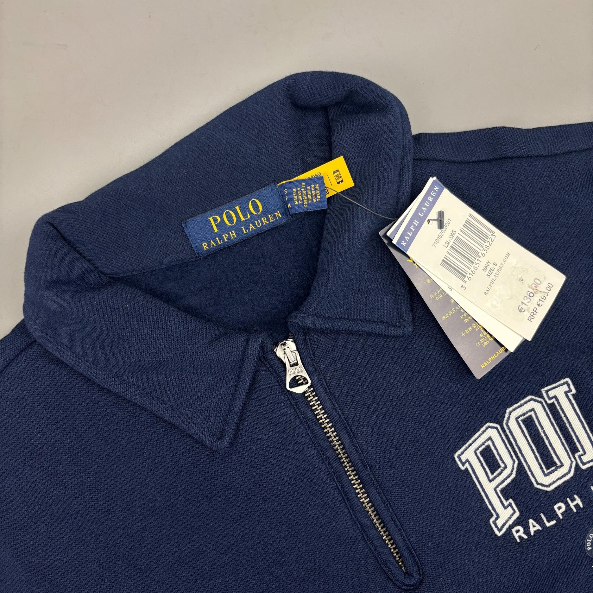 Blue Ralph Lauren Half Zip - Men S - New With Tags - Revaleur