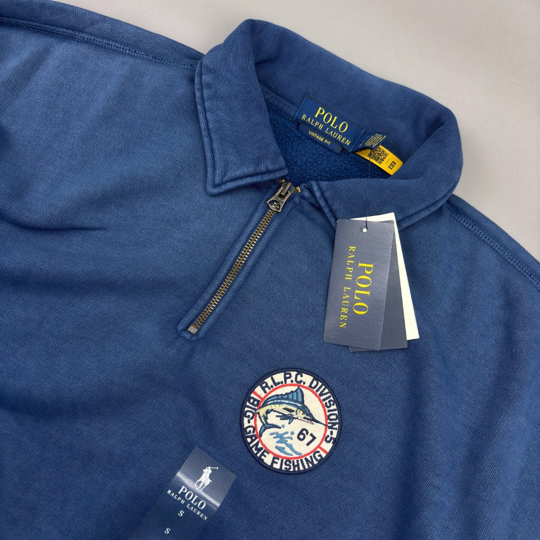 Blue Ralph Lauren Half Zip - Men S - New With Tags - Revaleur