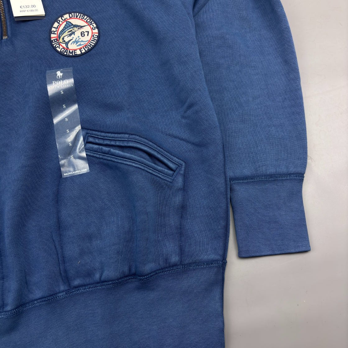 Blue Ralph Lauren Half Zip - Men S - New With Tags - Revaleur