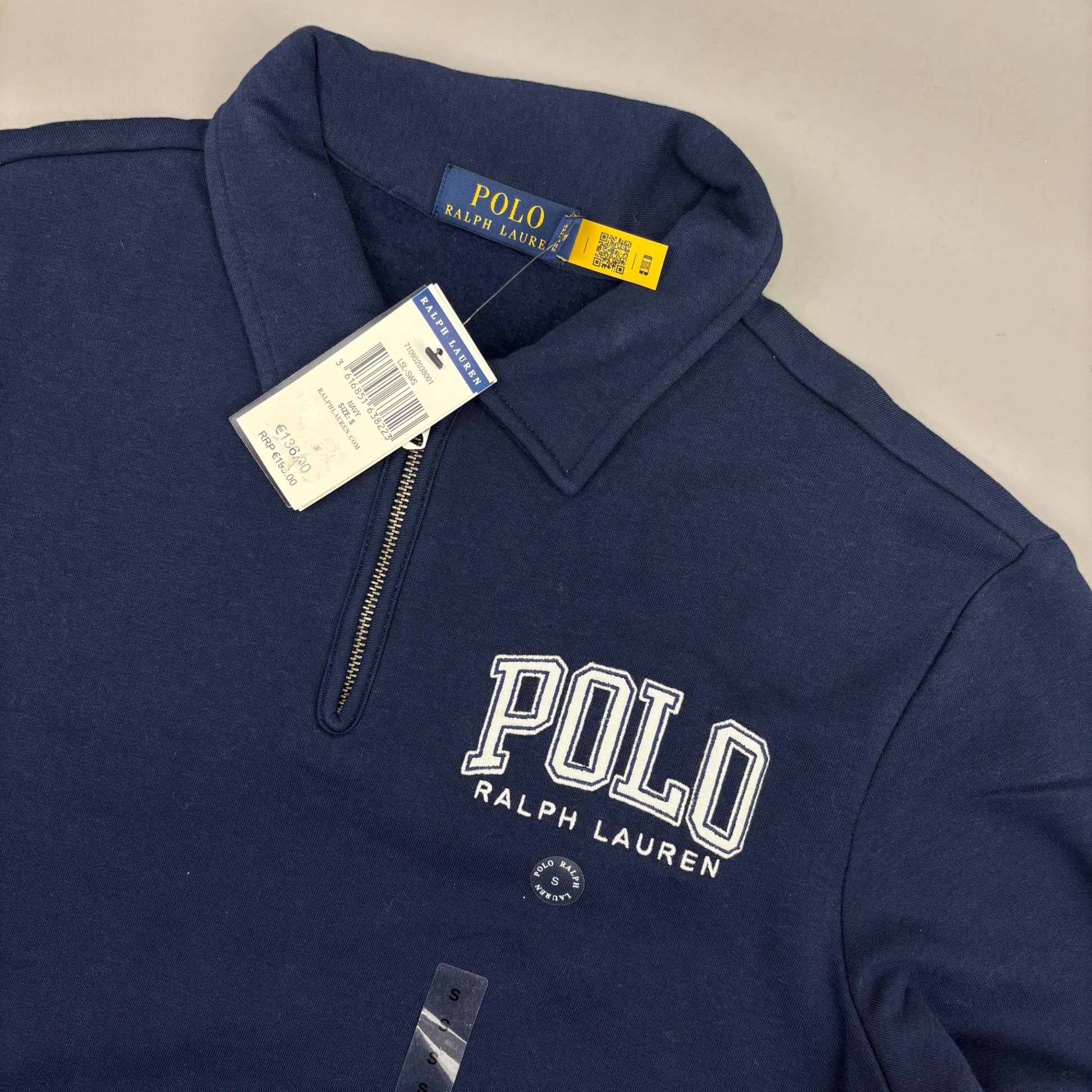 Blue Ralph Lauren Half Zip - Men S - New With Tags - Revaleur