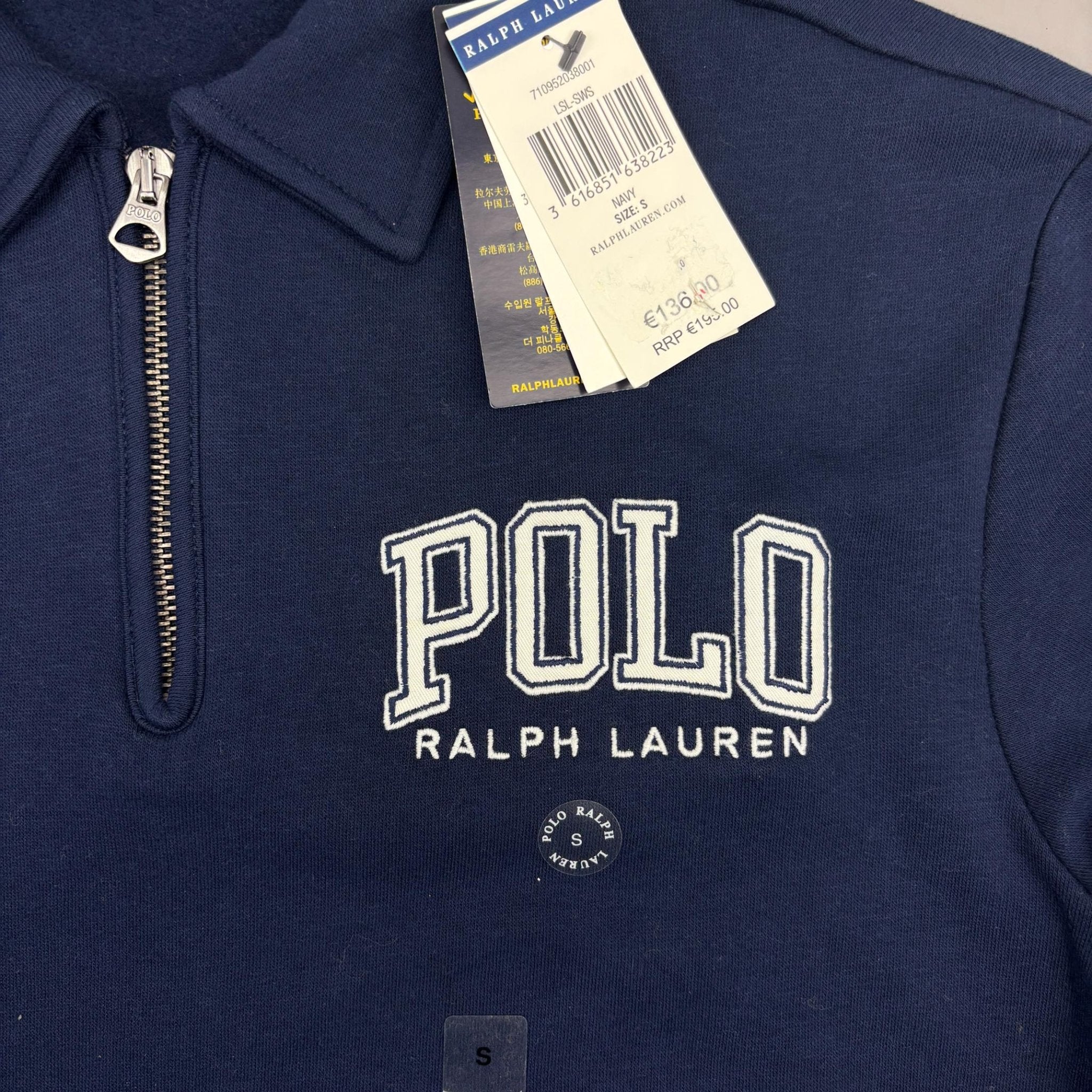 Blue Ralph Lauren Half Zip - Men S - New With Tags - Revaleur