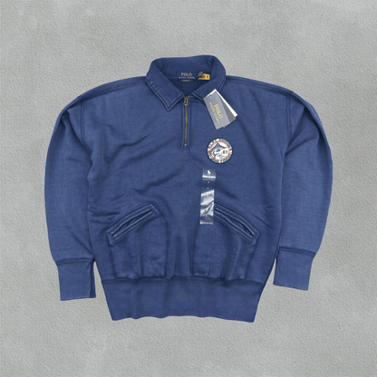 Blue Ralph Lauren Half Zip - Men S - New With Tags - Revaleur