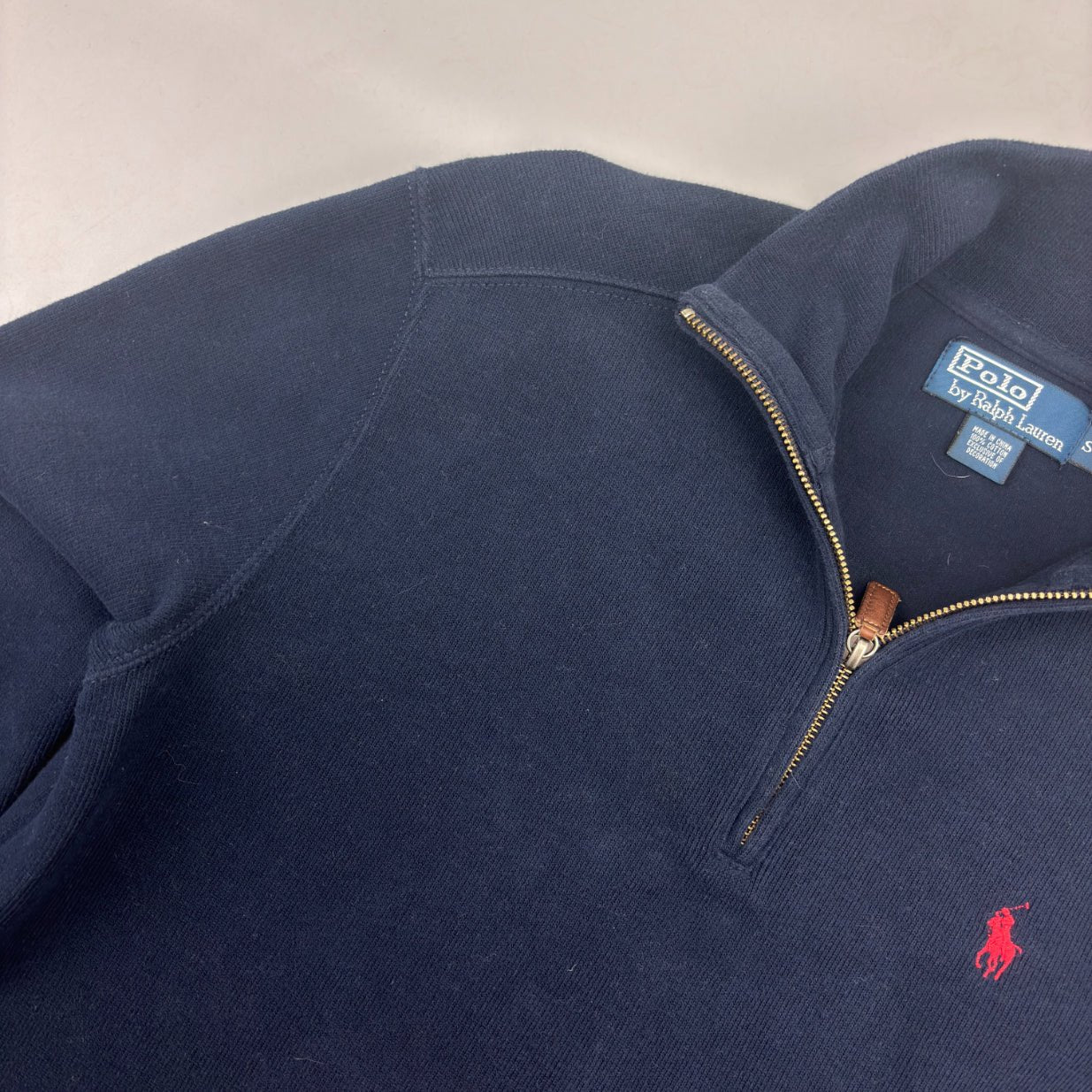 Blue Ralph Lauren Half Zip - Men S - Very Good - Revaleur