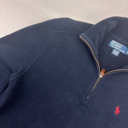 Blue Ralph Lauren Half Zip - Men S - Very Good - Revaleur