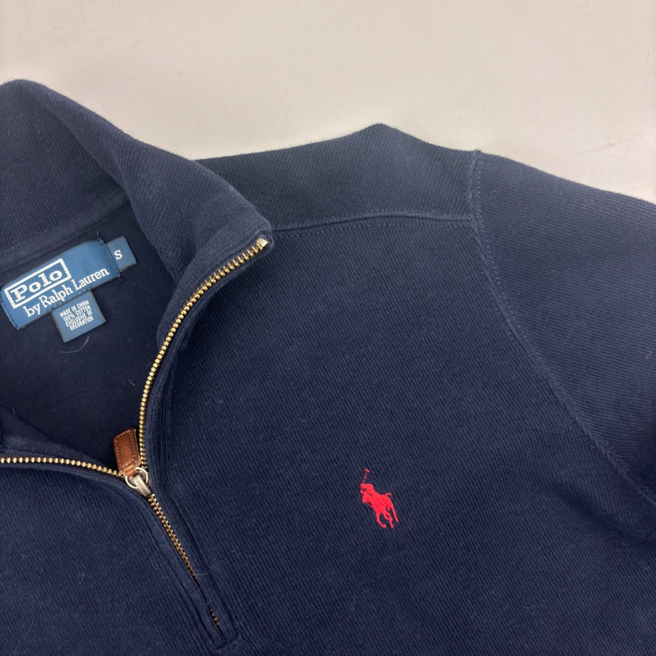 Blue Ralph Lauren Half Zip - Men S - Very Good - Revaleur