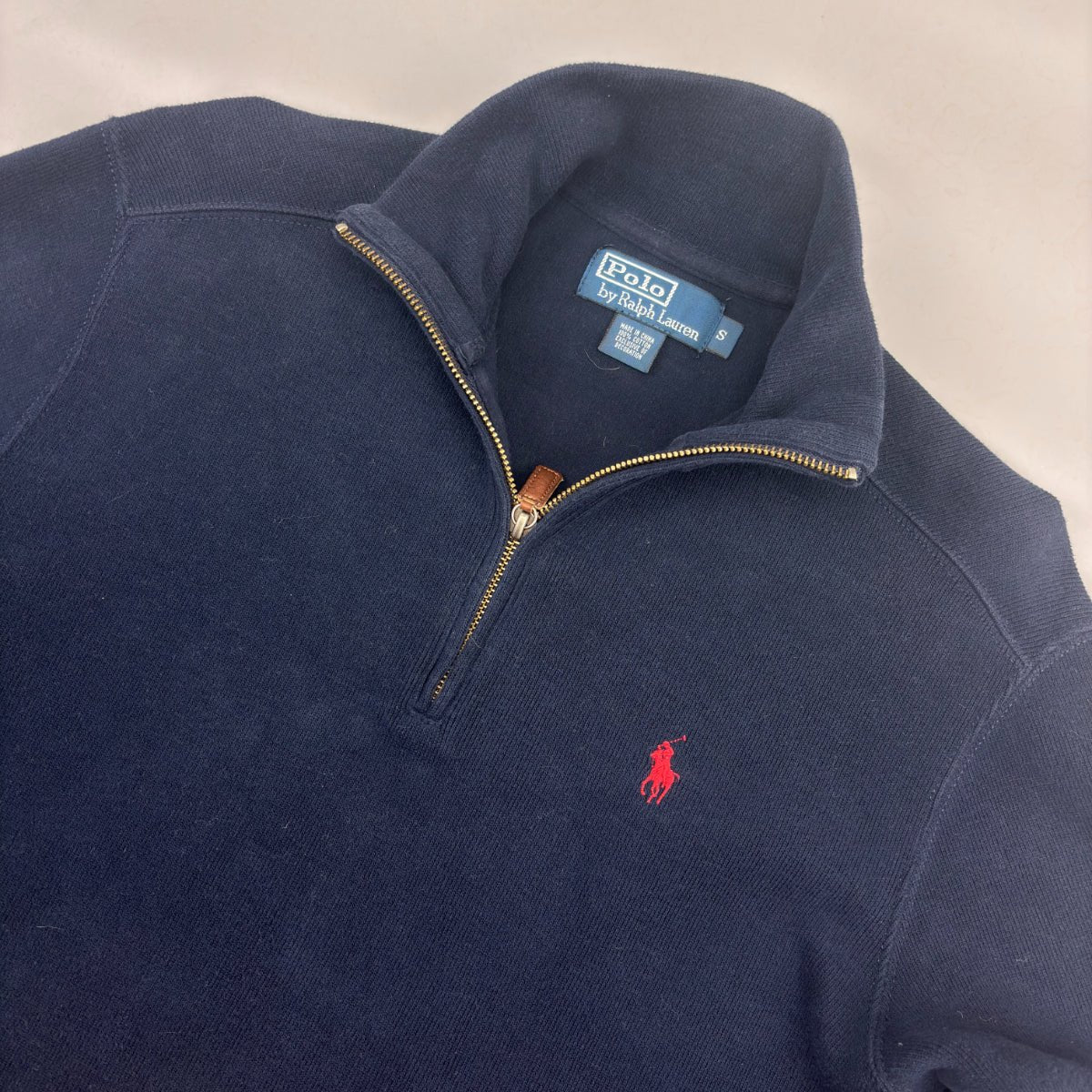 Blue Ralph Lauren Half Zip - Men S - Very Good - Revaleur