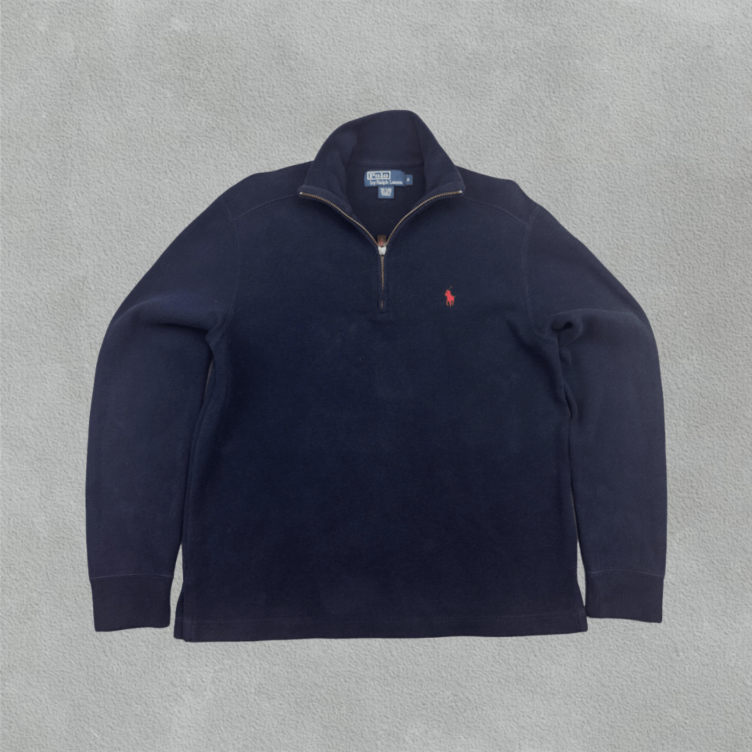 Blue Ralph Lauren Half Zip - Men S - Very Good - Revaleur