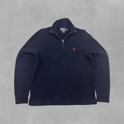 Blue Ralph Lauren Half Zip - Men S - Very Good - Revaleur