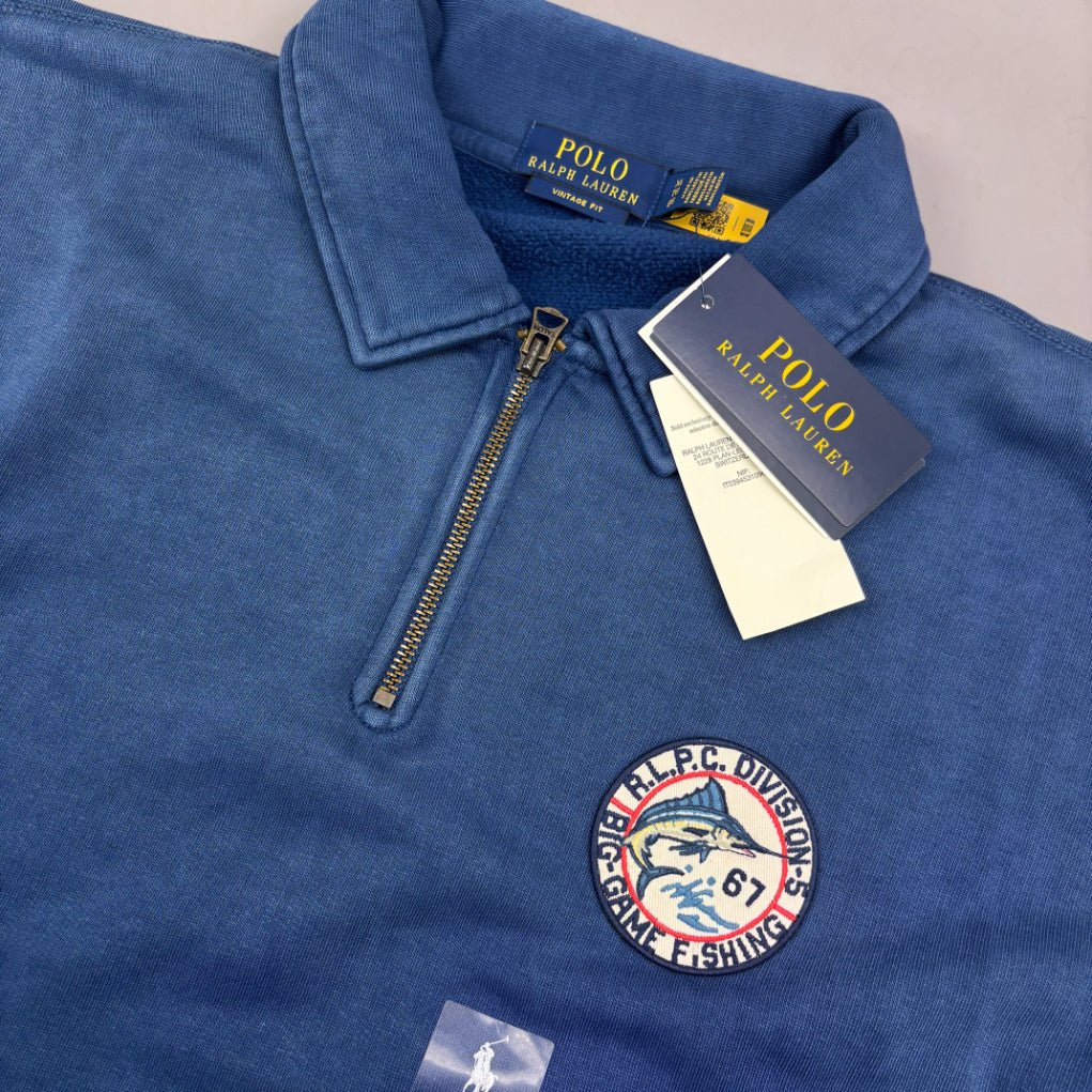 Blue Ralph Lauren Half Zip - Men XL - New With Tags - Revaleur