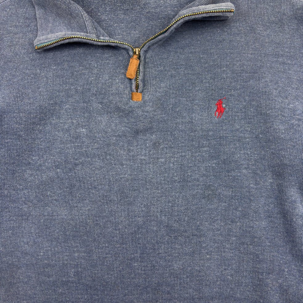 Blue Ralph Lauren Half Zip - Men XL - Very Good - Revaleur