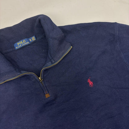 Blue Ralph Lauren Half Zip - Men XL - Very Good - Revaleur