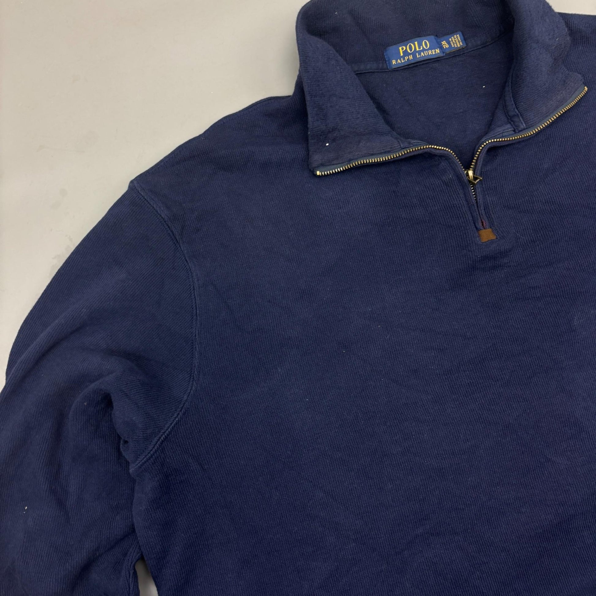 Blue Ralph Lauren Half Zip - Men XL - Very Good - Revaleur