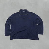 Blue Ralph Lauren Half Zip - Men XL - Very Good - Revaleur