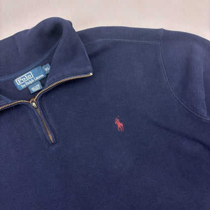 Blue Ralph Lauren Half Zip - Men XL - Very Good - Revaleur