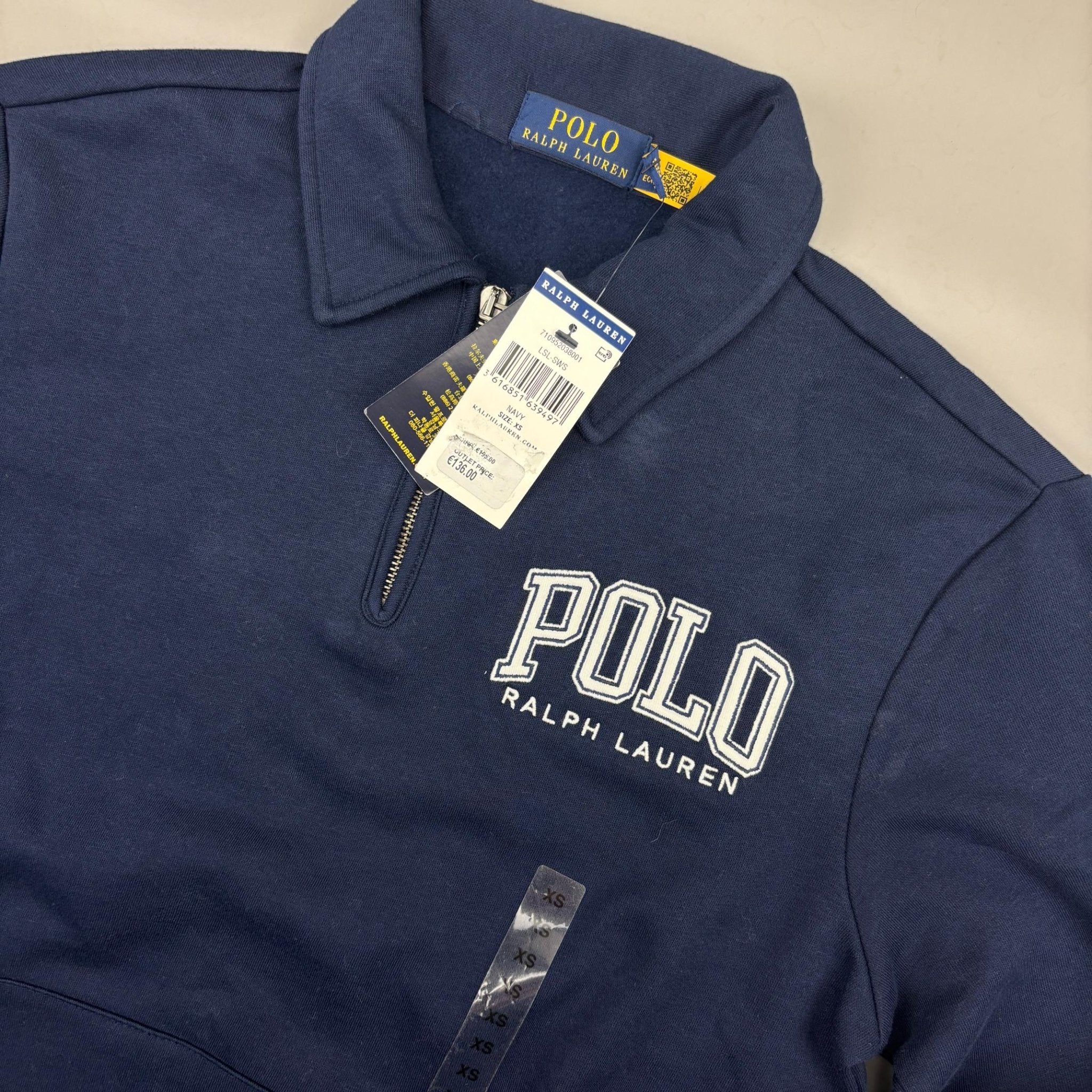 Blue Ralph Lauren Half Zip - Men XS - New With Tags - Revaleur