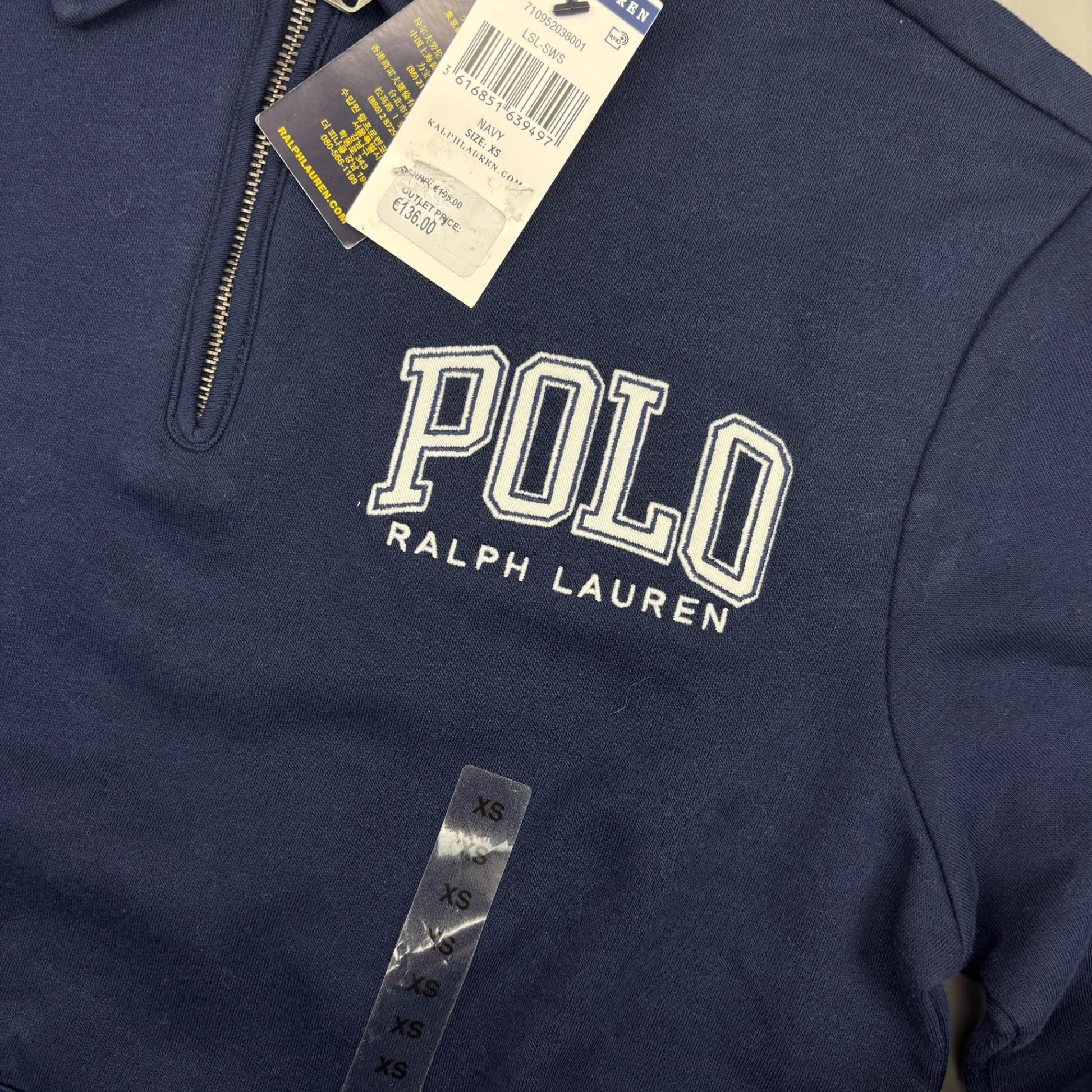 Blue Ralph Lauren Half Zip - Men XS - New With Tags - Revaleur