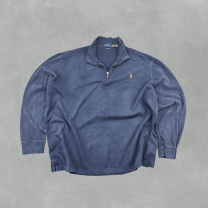 Blue Ralph Lauren Half Zip - Men XXL - Very Good - Revaleur