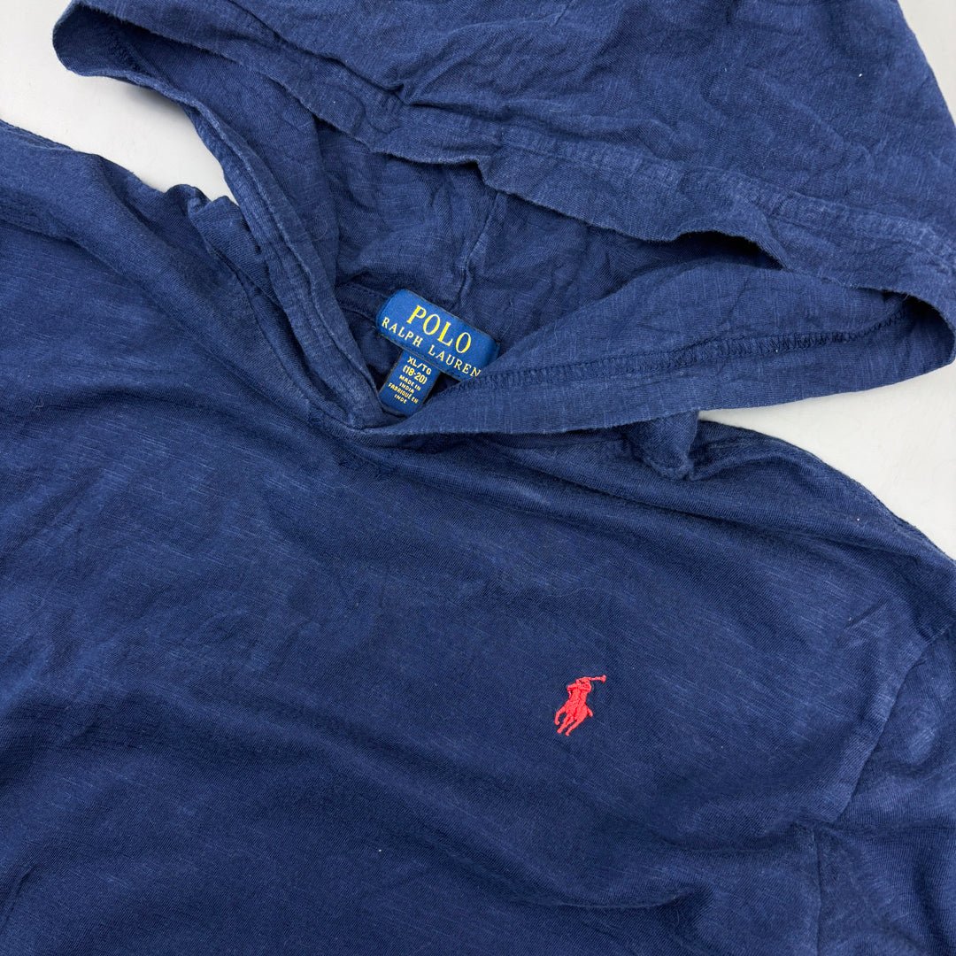 Blue Ralph Lauren Hoodie - Boys XL - Very Good - Revaleur