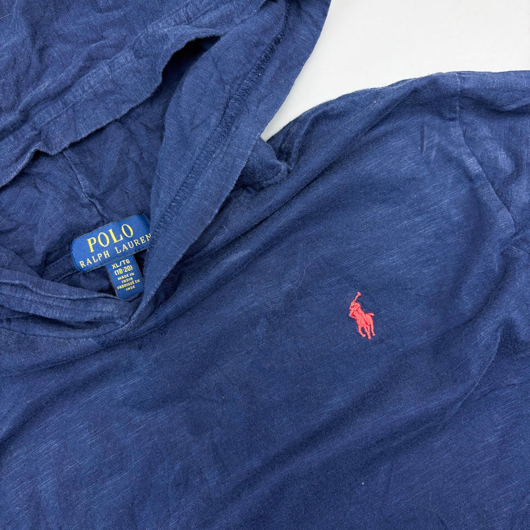 Blue Ralph Lauren Hoodie - Boys XL - Very Good - Revaleur