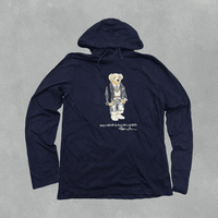 Blue Ralph Lauren Hoodie - Men S - Very Good - Revaleur