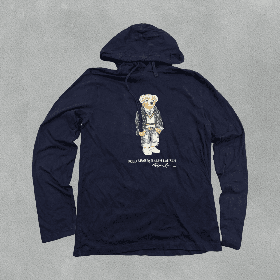 Blue Ralph Lauren Hoodie - Men S - Very Good - Revaleur