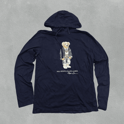 Blue Ralph Lauren Hoodie - Men S - Very Good - Revaleur