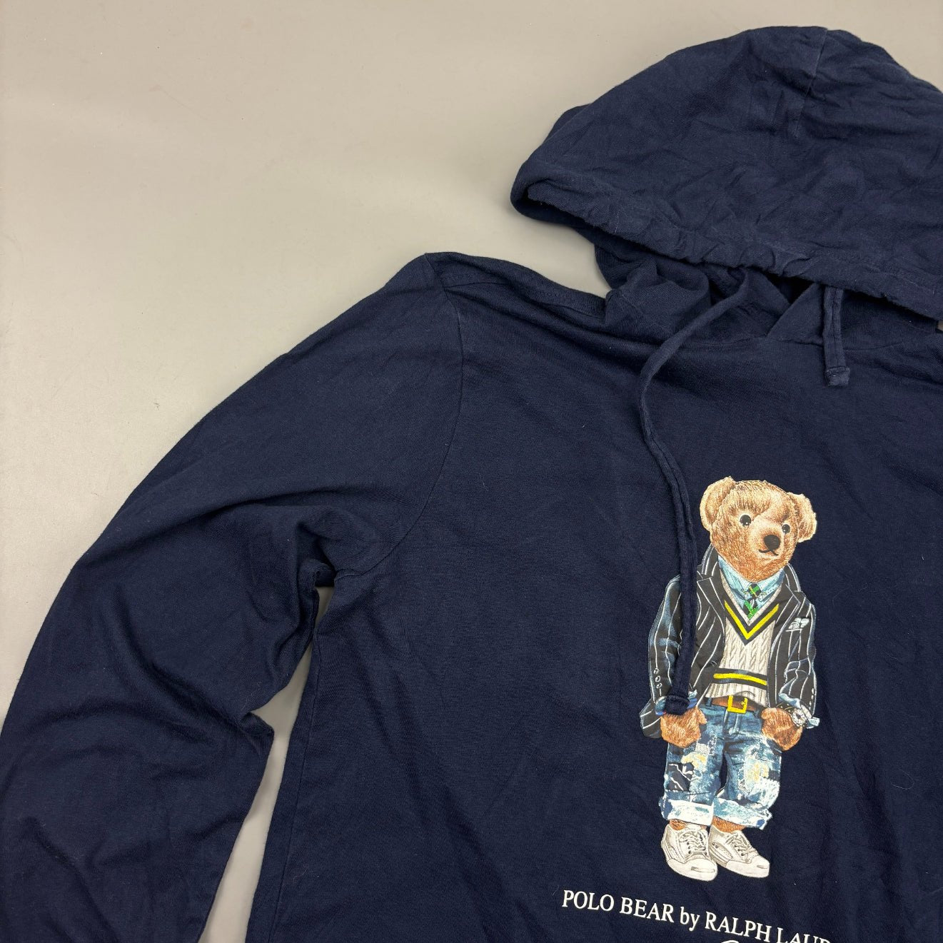 Blue Ralph Lauren Hoodie - Men S - Very Good - Revaleur