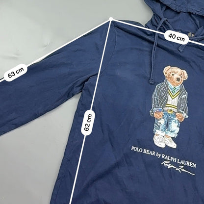 Blue Ralph Lauren Hoodie - Men S - Very Good - Revaleur