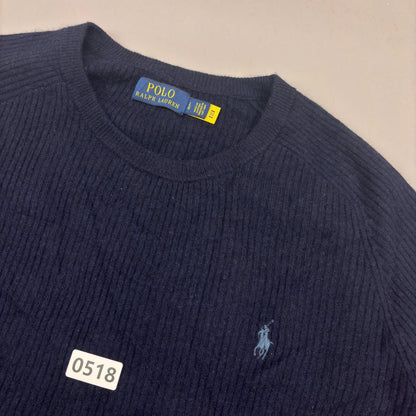 Blue Ralph Lauren Knitted Sweater - L - Very Good - Revaleur