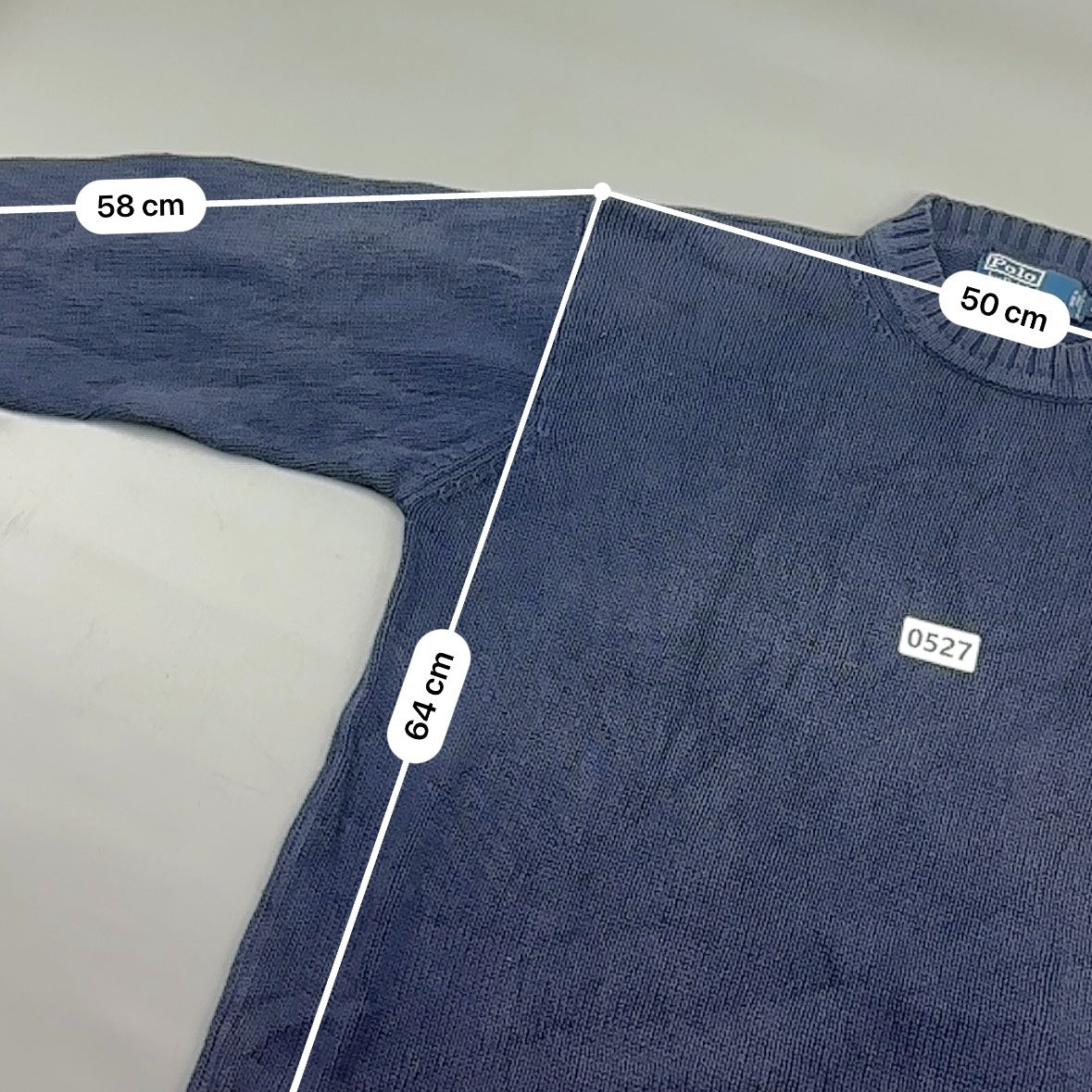 Blue Ralph Lauren Knitted Sweater - M - Very Good - Revaleur