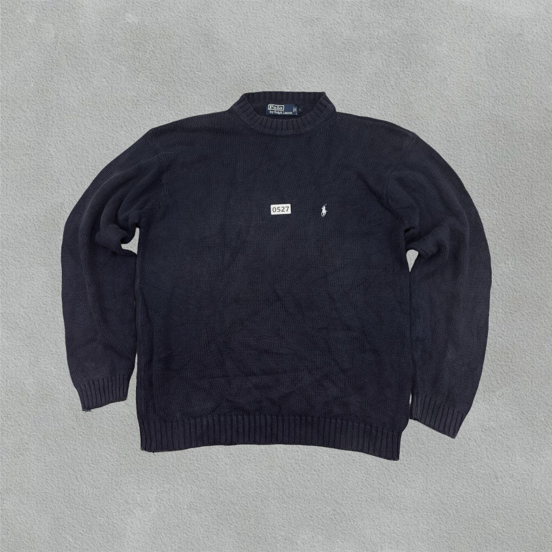 Blue Ralph Lauren Knitted Sweater - M - Very Good - Revaleur