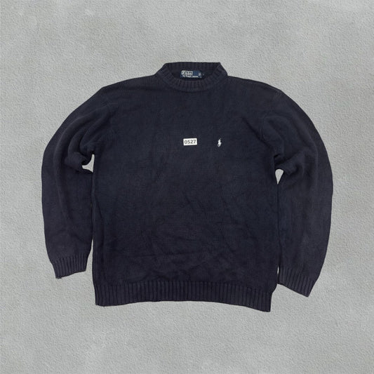 Blue Ralph Lauren Knitted Sweater - M - Very Good - Revaleur