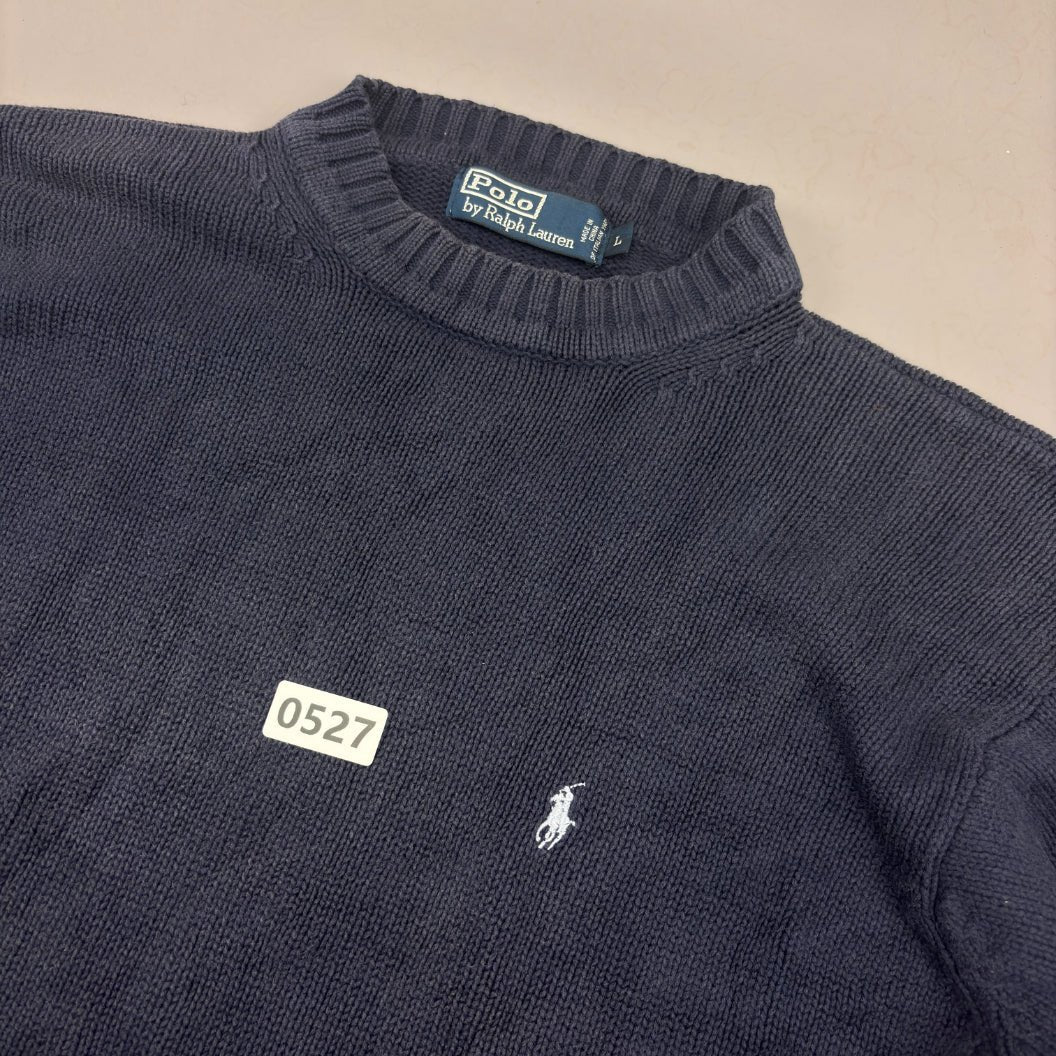 Blue Ralph Lauren Knitted Sweater - M - Very Good - Revaleur