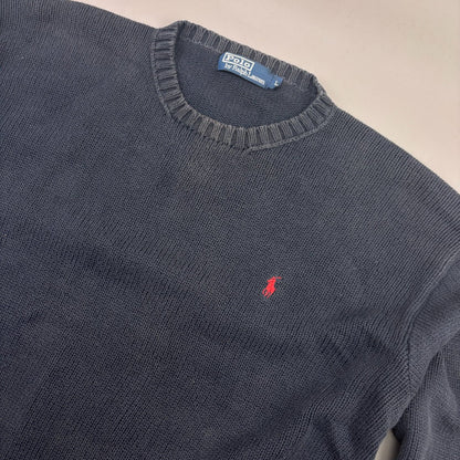 Blue Ralph Lauren Knitted Sweater - Men L - Very Good - Revaleur