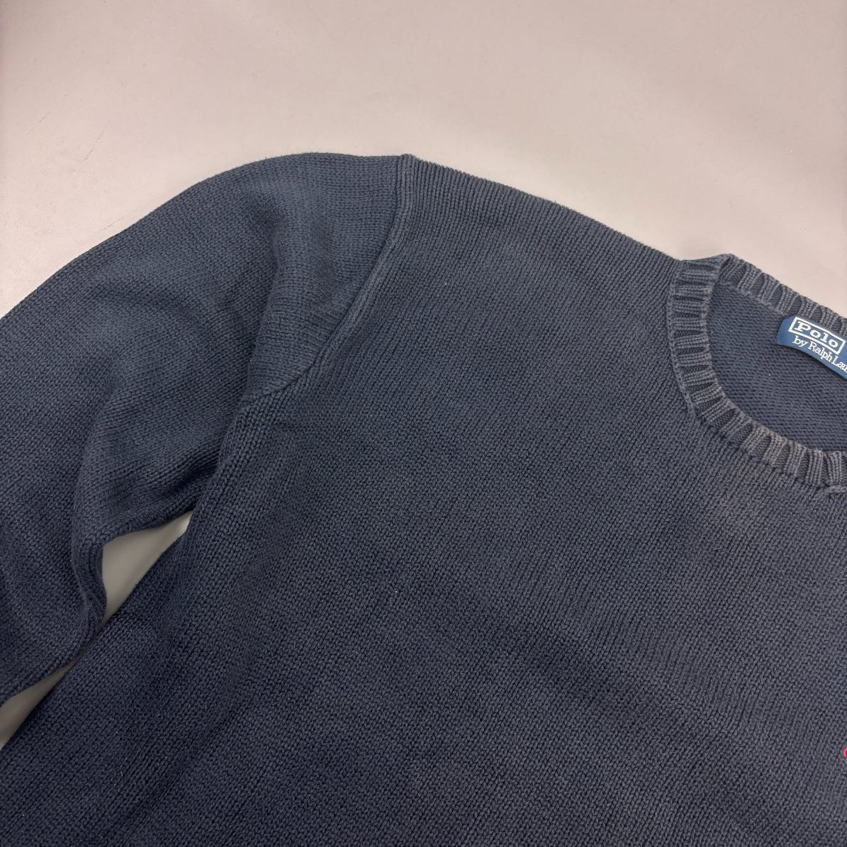 Blue Ralph Lauren Knitted Sweater - Men L - Very Good - Revaleur