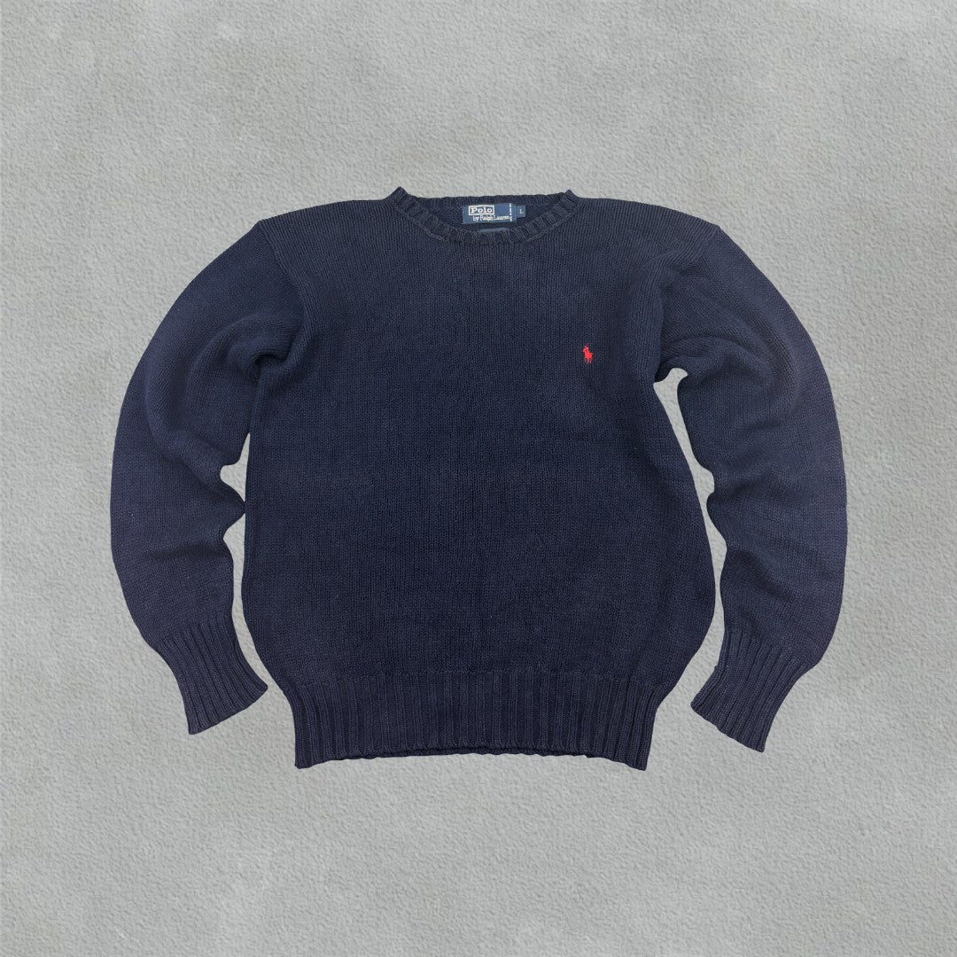 Blue Ralph Lauren Knitted Sweater - Men L - Very Good - Revaleur