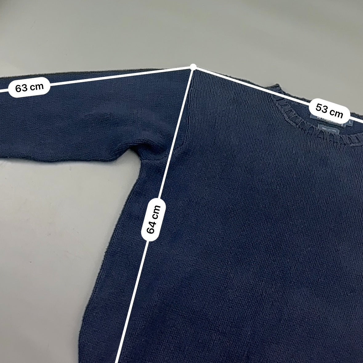 Blue Ralph Lauren Knitted Sweater - Men L - Very Good - Revaleur