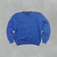 Blue Ralph Lauren Knitted Sweater - Men XL - Very Good - Revaleur