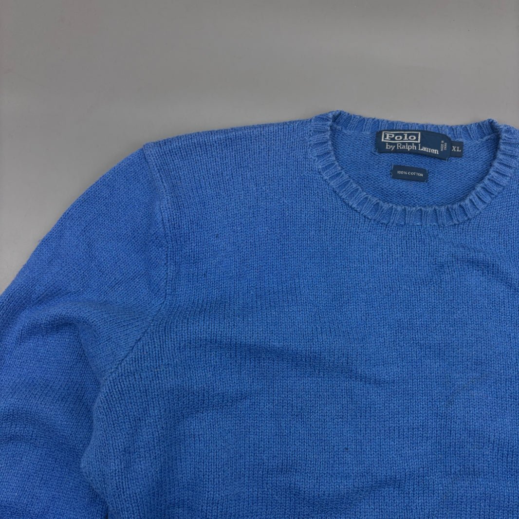Blue Ralph Lauren Knitted Sweater - Men XL - Very Good - Revaleur