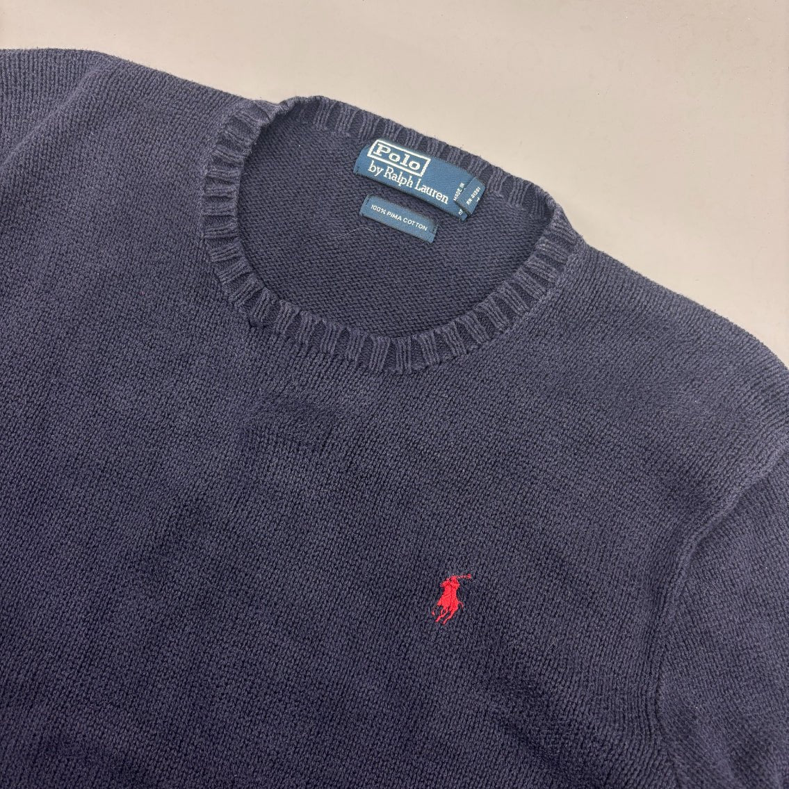 Blue Ralph Lauren Knitted Sweater - Men XL - Very Good - Revaleur