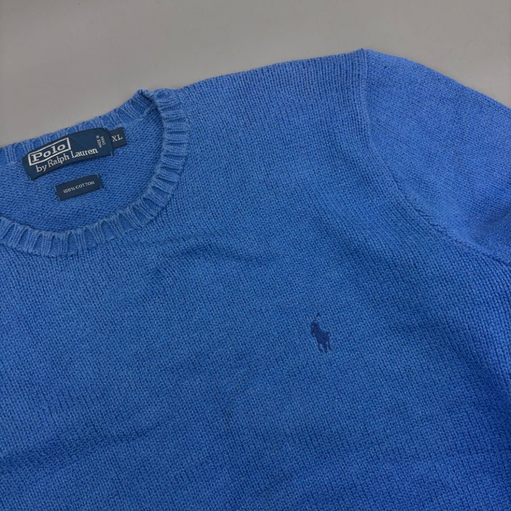 Blue Ralph Lauren Knitted Sweater - Men XL - Very Good - Revaleur