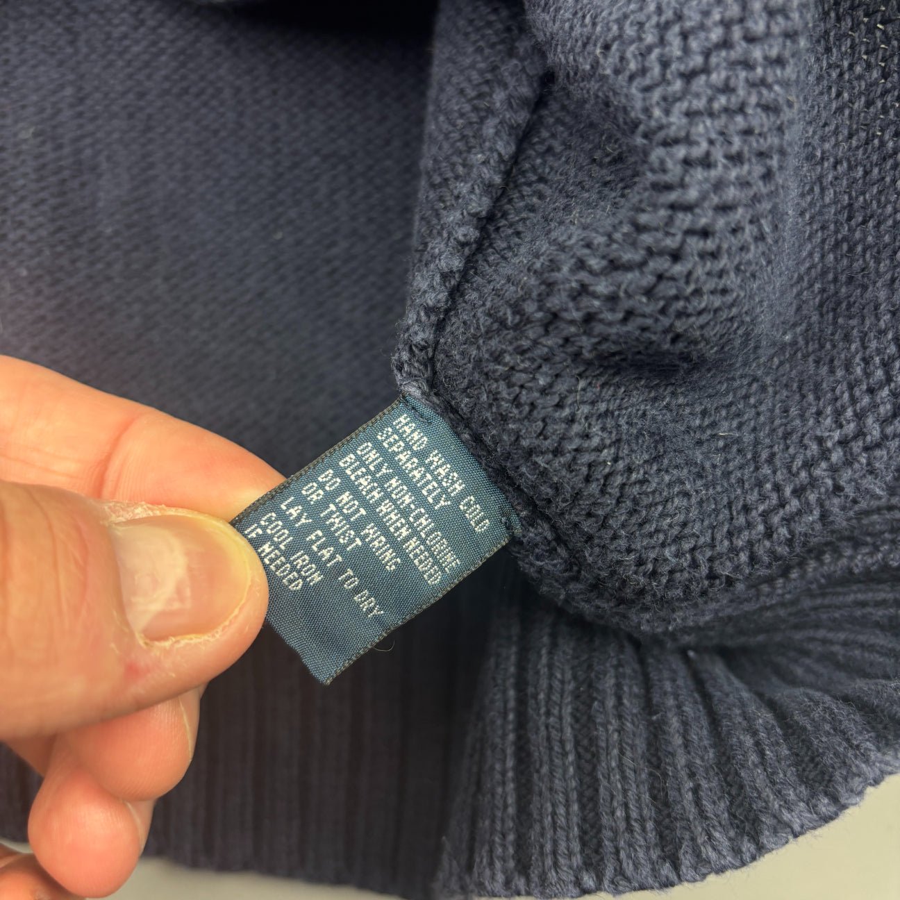 Blue Ralph Lauren Knitted Sweater - Men XL - Very Good - Revaleur