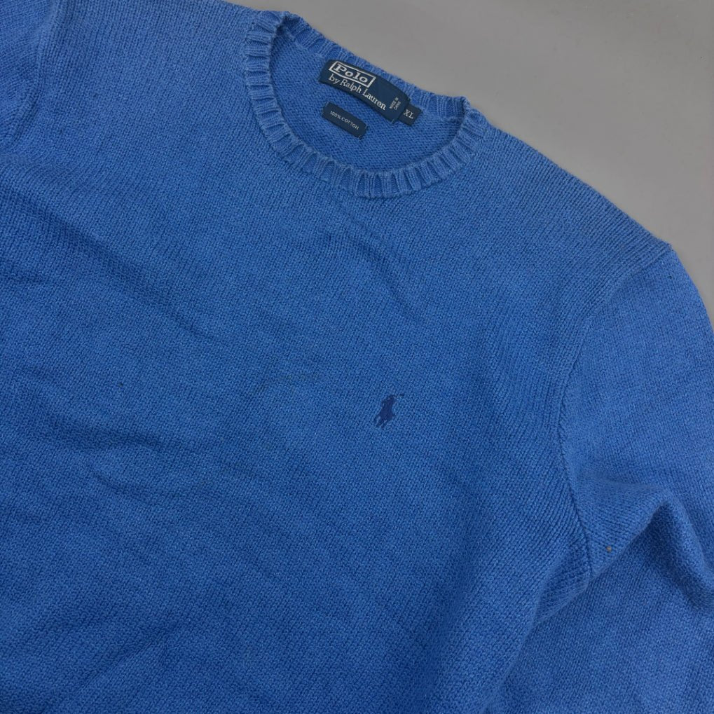 Blue Ralph Lauren Knitted Sweater - Men XL - Very Good - Revaleur