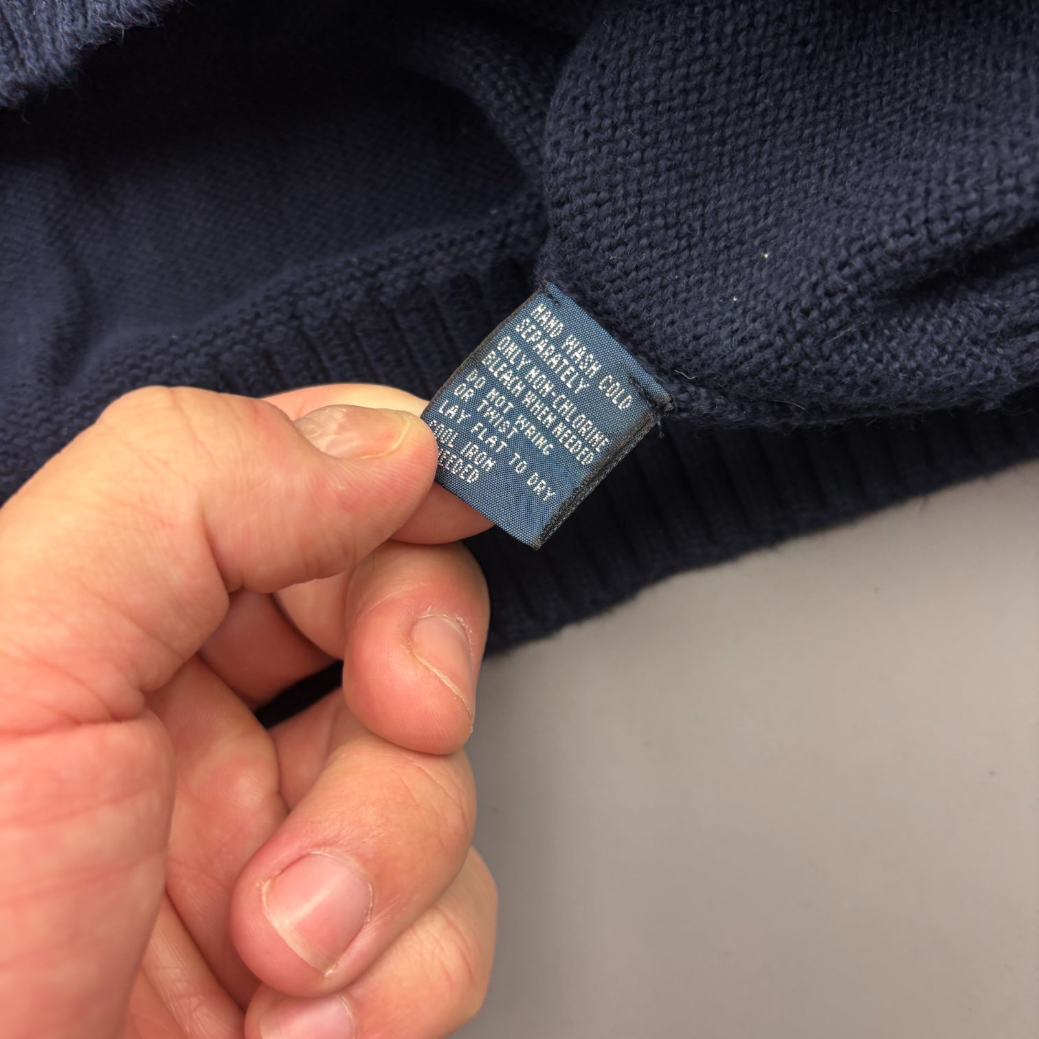 Blue Ralph Lauren Knitted Sweater - Men XXL - Very Good - Revaleur