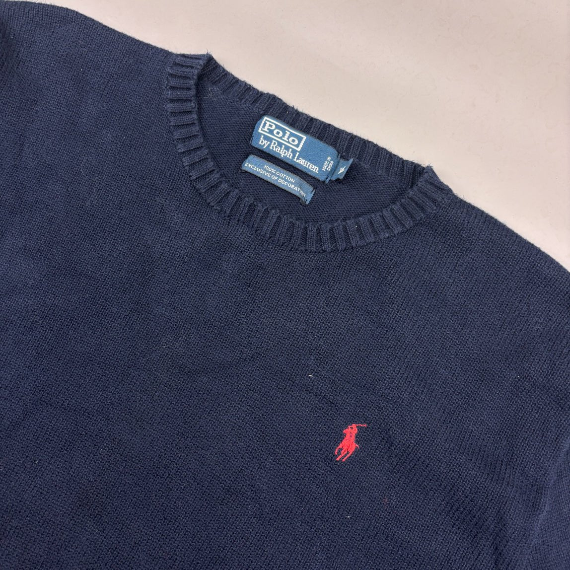 Blue Ralph Lauren Knitted Sweater - Men XXL - Very Good - Revaleur