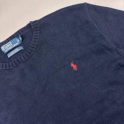 Blue Ralph Lauren Knitted Sweater - Men XXL - Very Good - Revaleur