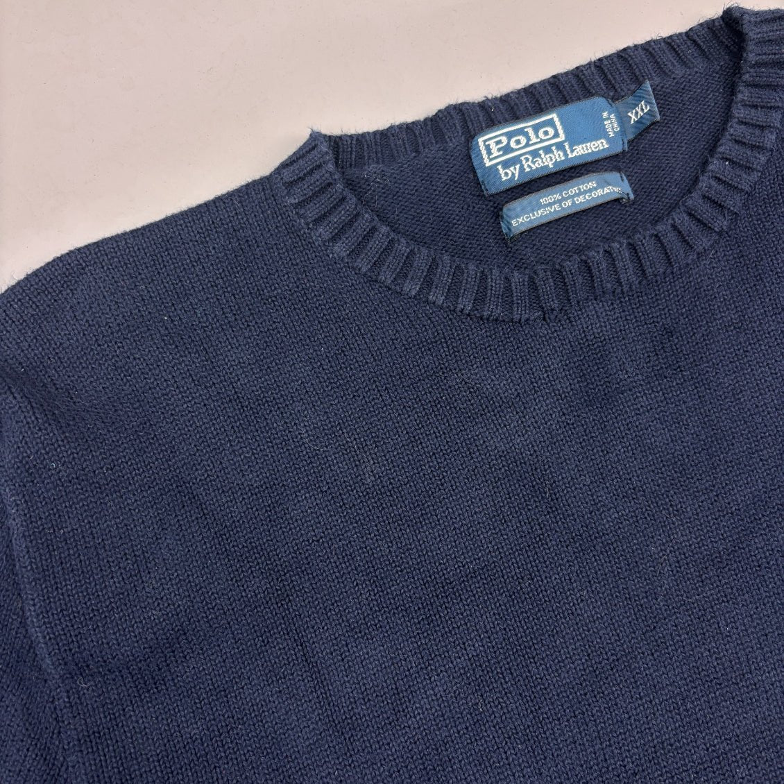 Blue Ralph Lauren Knitted Sweater - Men XXL - Very Good - Revaleur